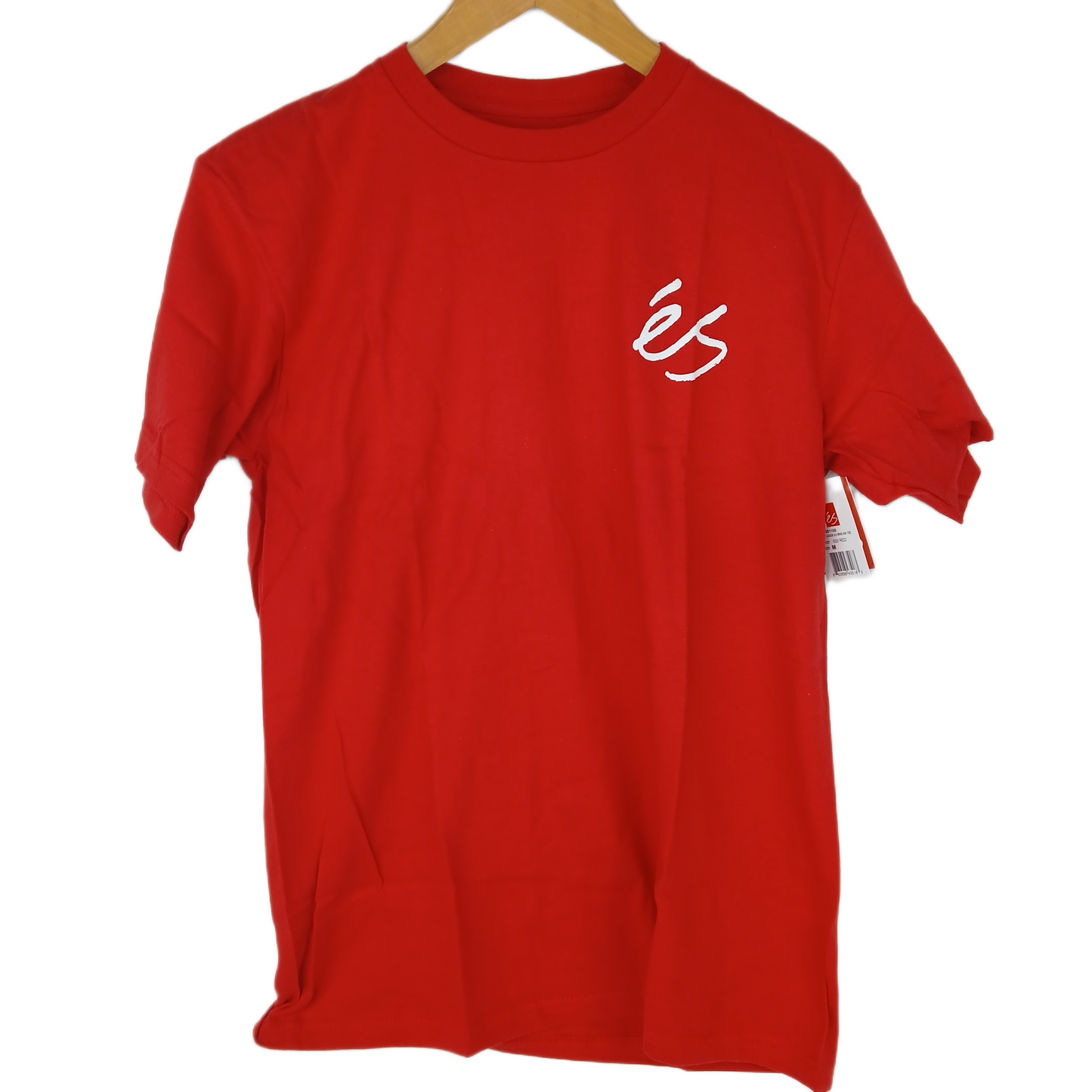 eS Team Logo 2.0 Red White Mens Size Medium S/s Vintage Shirt