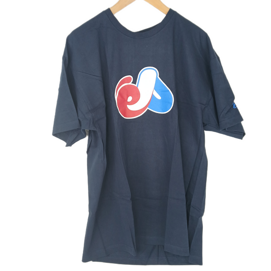 eS Expo Black Blue White Red Mens Size XL S/s Vintage Shirt