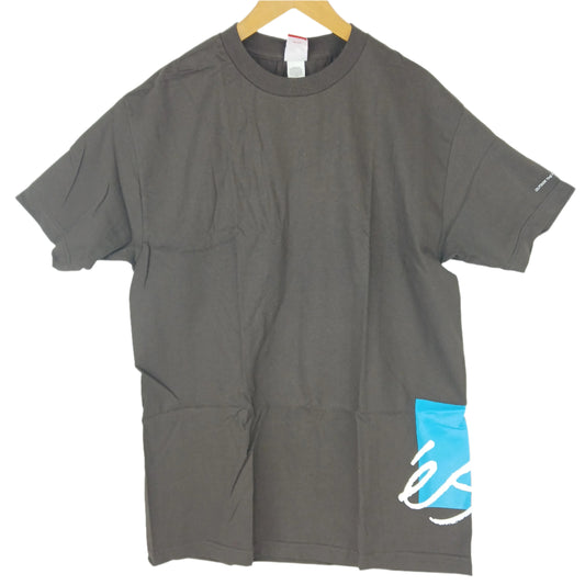 eS Outside Dark Chocolate Mens Size Large S/s Vintage Shirt
