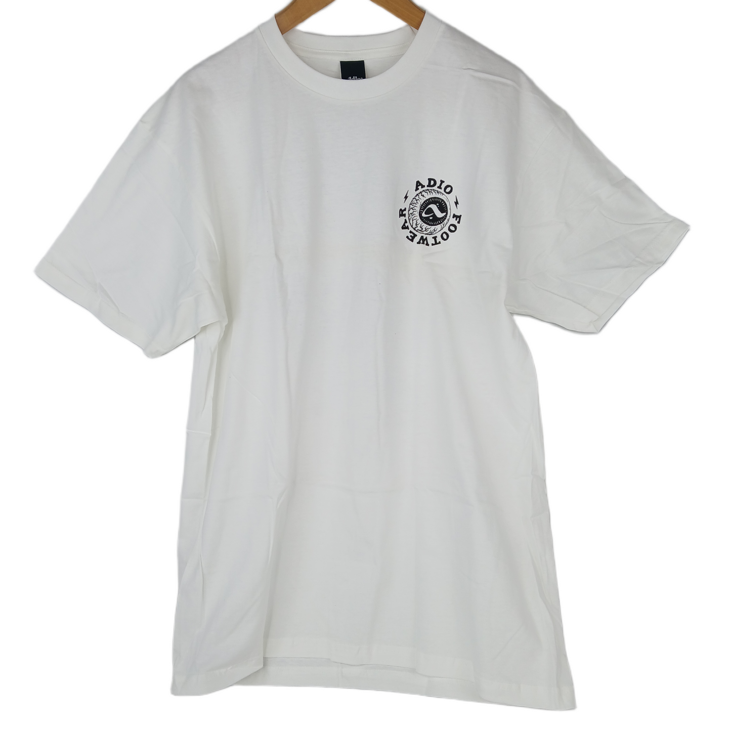 Adio Elvis White Black Mens Size Large S/s Vintage Shirt