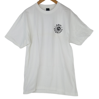 Adio Elvis White Black Mens Size Large S/s Vintage Shirt