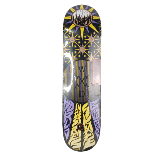 World Industries Timmy Knuth Planets Black Purple Yellow Size 8.1" Vintage NOS Deck