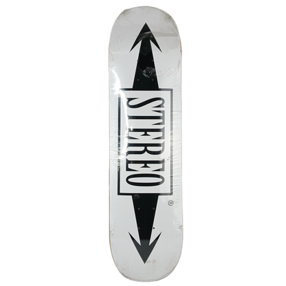 Stereo Arrows Black White Size 8.25" Vintage NOS Deck