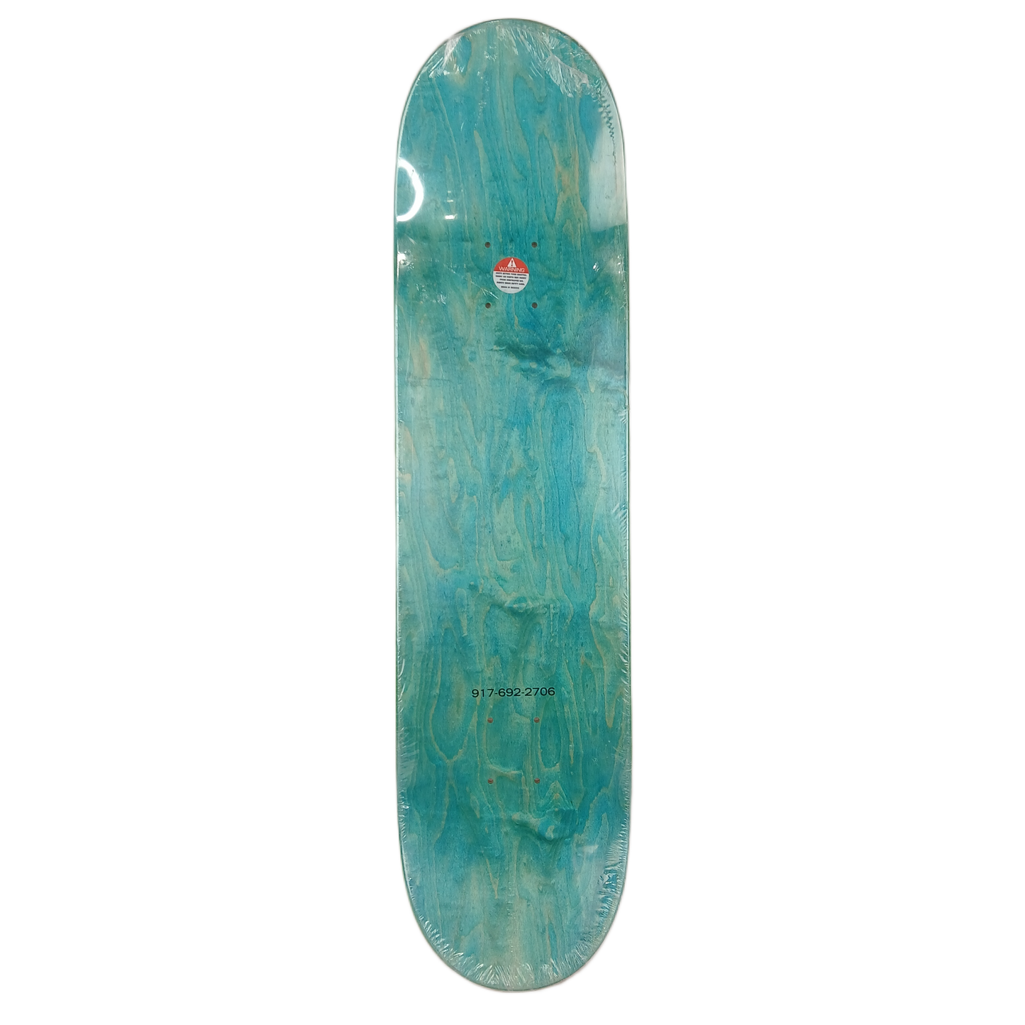 Nine One Seven 917 Phone Number Black Natural Size 8.25" Vintage NOS Deck