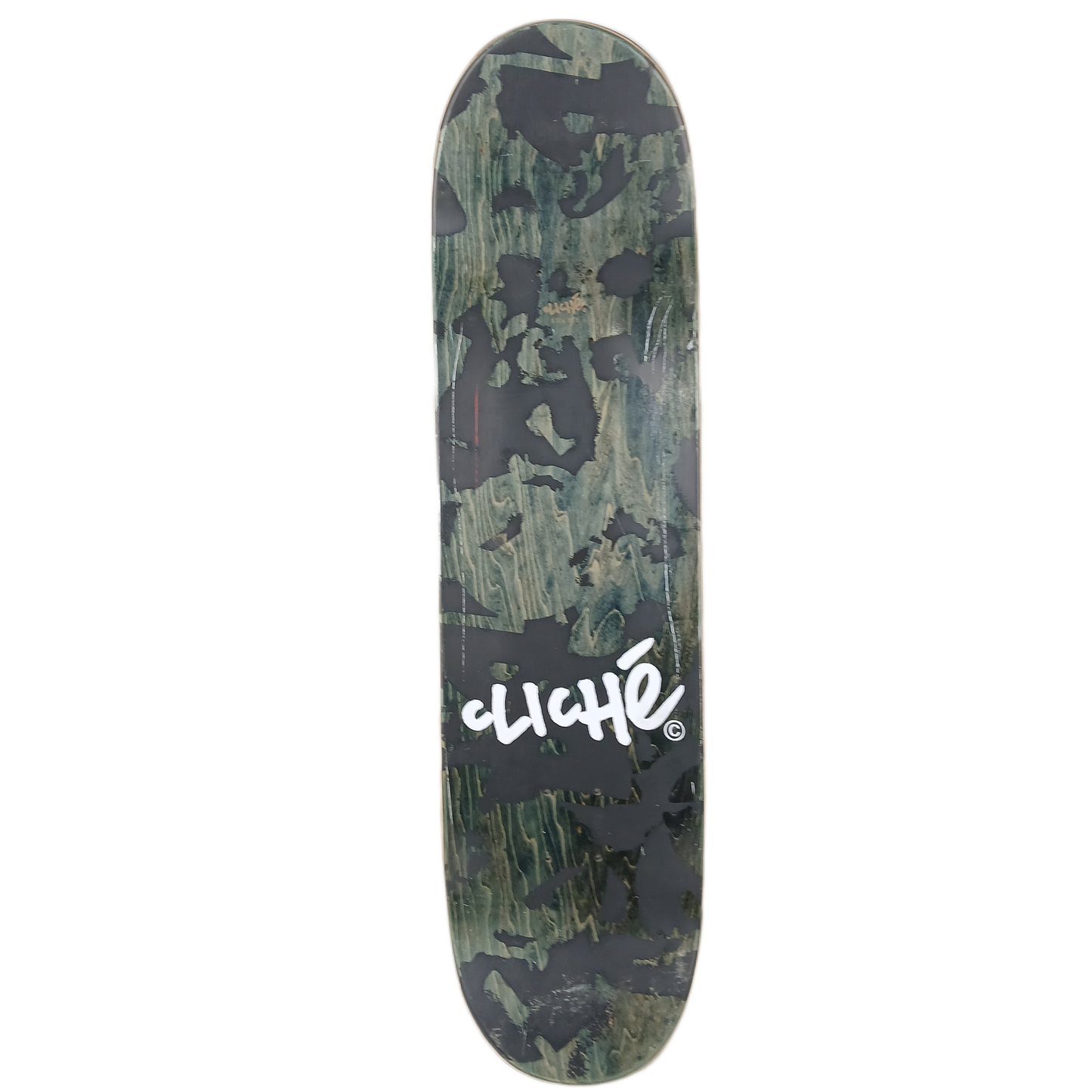 Cliché The Cliche Skate Black Grey White Size 8.5" Vintage NOS Deck copy