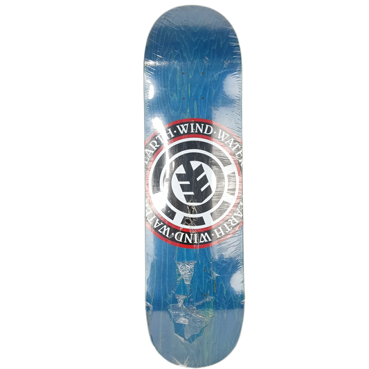 Element Earth Wind Water Fire Graphic Black Blue Size 8.400" Vintage NOS Deck