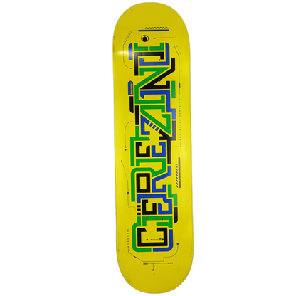 Boulevard Danny Cerezini All City Yellow Multi Size 8.12" Vintage NOS Deck