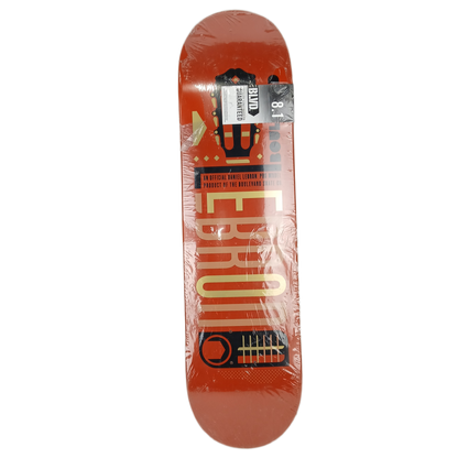 Boulevard Daniel Lebron Guitar Graphic Brown Black Gold Size 8.1" Vintage NOS Deck