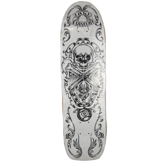 Sector 9 Jake Piasecki True Commitment Black White Size 9.01" Vintage NOS Shaped Deck