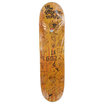 Life Extention Nick Trapasso LE Logo Black White Size 8.4" Vintage NOS Deck