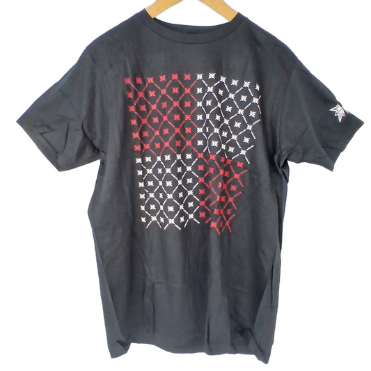 Dekline Thorns Black White Red Size L S/s Shirt
