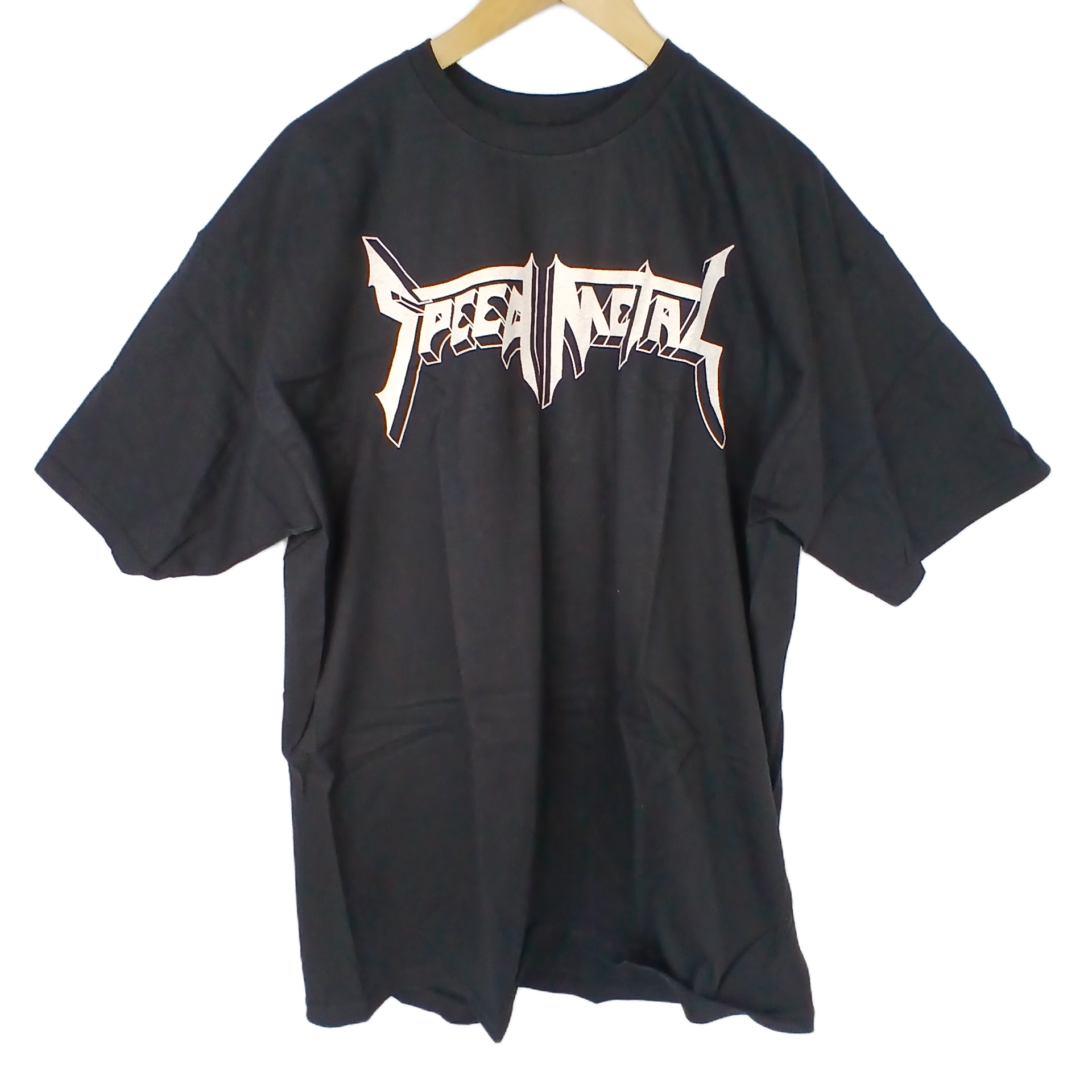 Speed Metal Black White Size XL S/s Shirt – western-skate-co