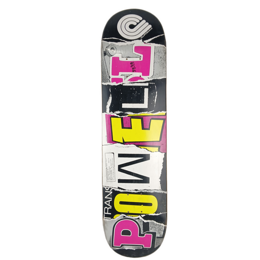 Powell Collage Mashup Graphic 2006 Multi Size 8.2" Vintage NOS Deck