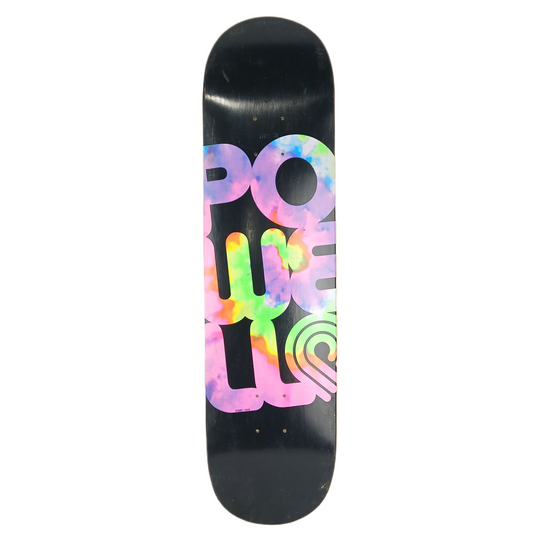 Powell Tye Dye Black 2009 Size 8.125" Vintage NOS Deck