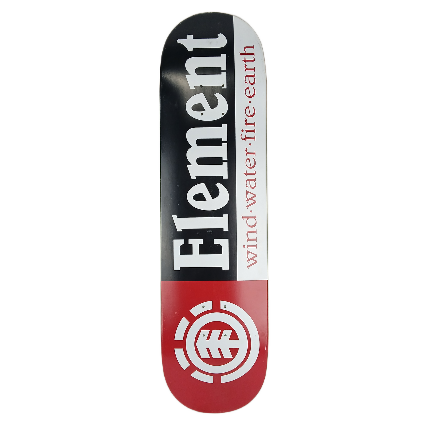 Element Wind Water Fire Earth White Black Red Size 8.25" Vintage NOS Deck