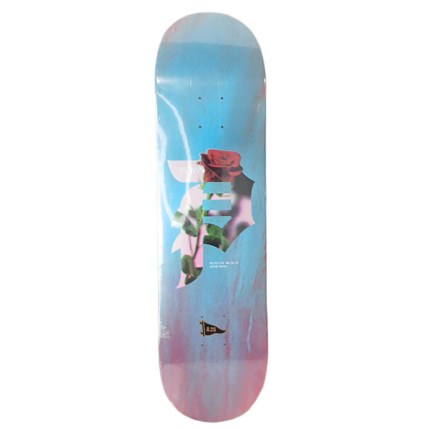 Primitive Long Play 2GTHR 4EVER Blue Pink Red Size 8.25" Vintage NOS Deck