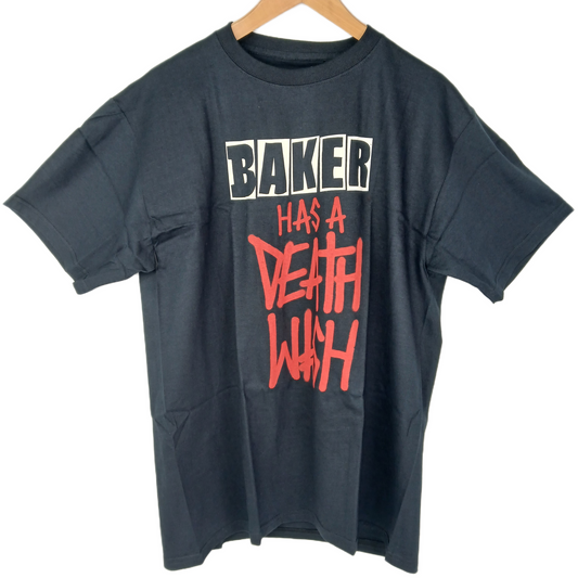 Baker Has A Deathwish Tour 2008 Black Size Large S/s Shirt