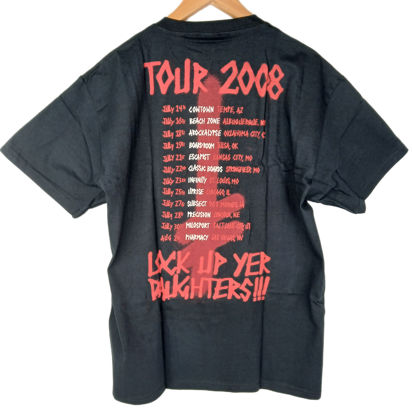 Baker Has A Deathwish Tour 2008 Black Size Large S/s Shirt