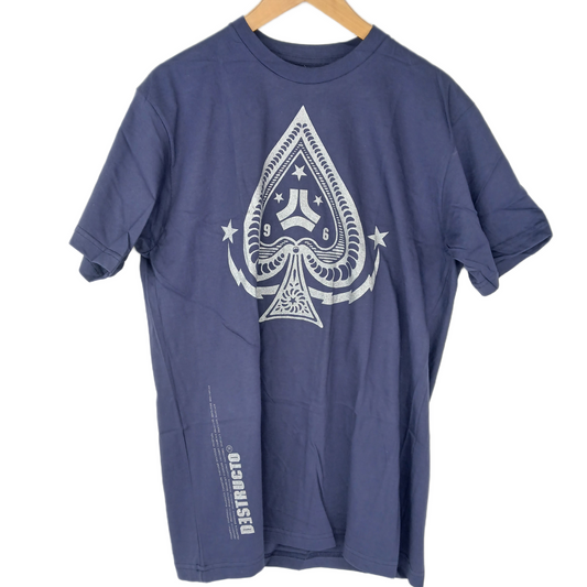 Destructo Spade Navy Purple Size L S/s Shirt