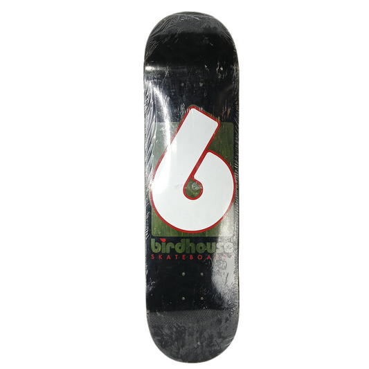 Birdhouse O.G. B Logo Black Green Woodgrain White Red Size 8.375" Vintage NOS Deck