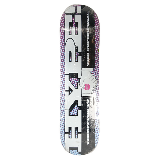 Hype Superficial Purple Polka Dots Black White Size 8.125" Vintage NOS Deck