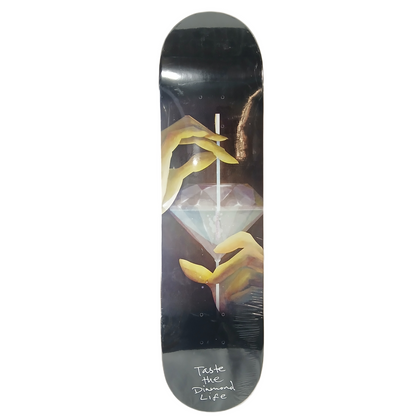 Diamond Taste The Diamond Life Black White Tan Size 8.0" Vintage NOS Deck