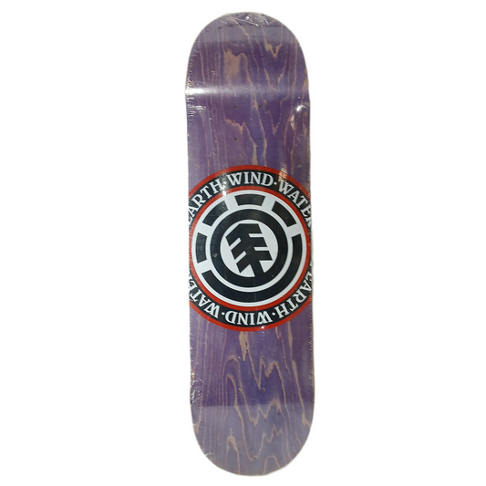 Element Wind Water Fire Earth Purple White Black Red Size 8.500" Vintage NOS Deck