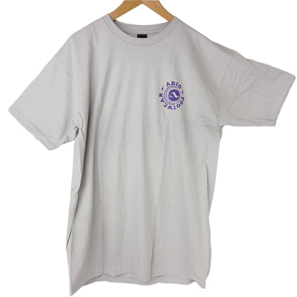 Adio Eye Chest Logo Grey Purple Size L S/s Shirt