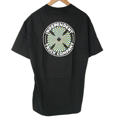 Independent Pinwheel Black Multi Color Size L S/s Shirt