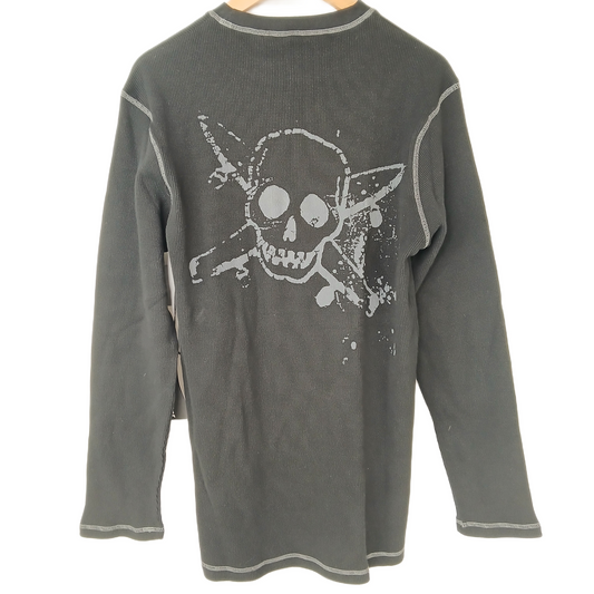 Fourstar Skull and Crossbones Back Logo Size L L/s Shirt