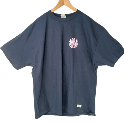 40's & Shorties Chest Logo Navy Pink Size 2XL S/s Shirt