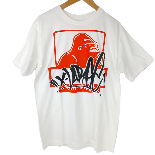 X-Large Gorilla White Red Size L S/s Shirt