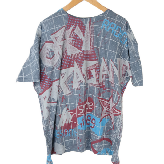 Obey Propaganda Grey Multi Color Size XL S/s Shirt