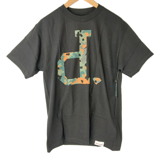 Diamond Camo Polo Black Size M S/s Shirt