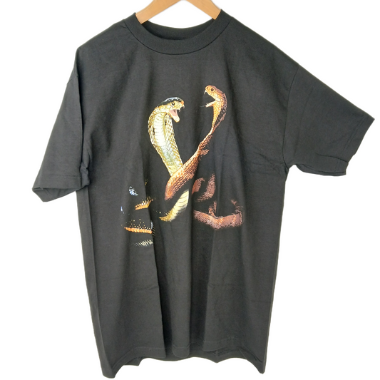 Adio Cobras Black Orange Tan Size Large S/s Shirt