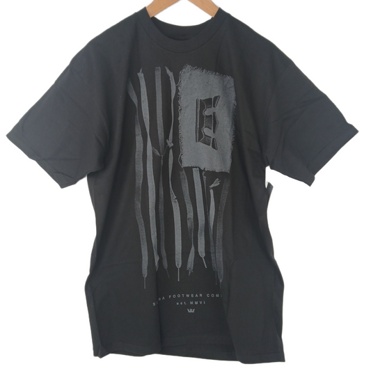 Supra Flag Graphic Black Grey Size L S/s Shirt