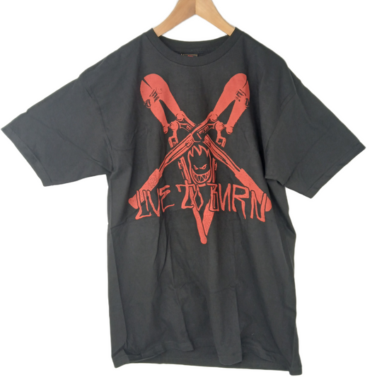 Spitfire Wrench Pentagram Bighead Black Red Size Large S/s Shirt