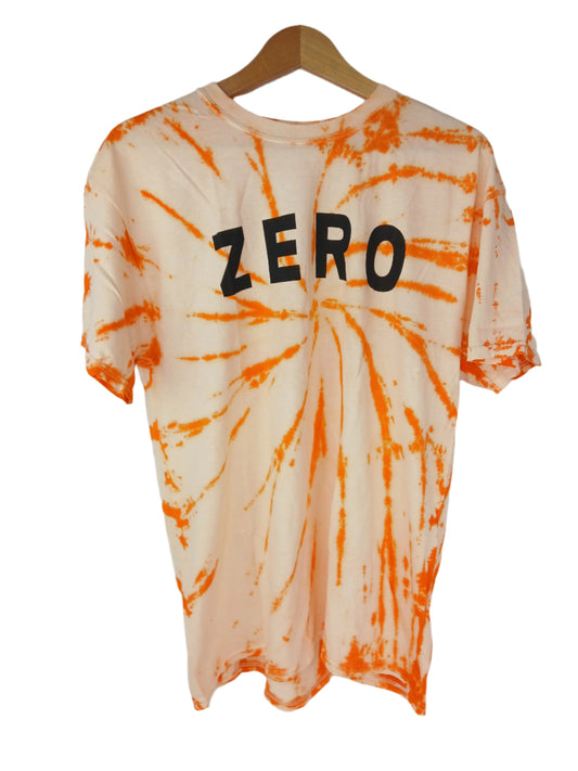 Zero Tye Dye Print Black Size L S/s Shirt