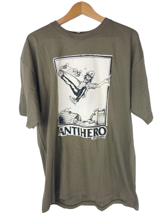 Anti-Hero Tony Trujillo Zombie Boneless Olive Black White Size XL S/s Shirt