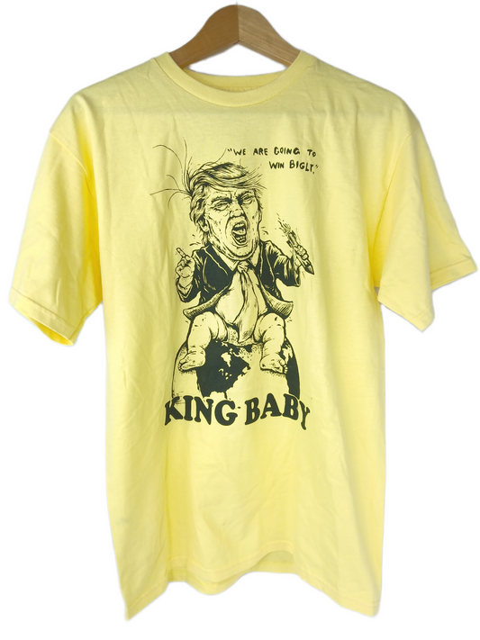 Real King Baby Yellow Black Size M S/s Shirt