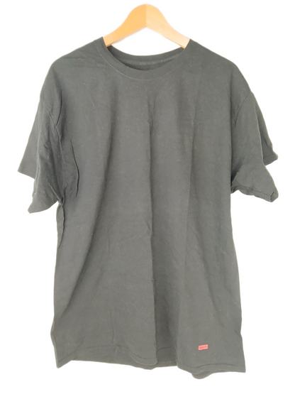 Supreme Minimalist Side Logo Black Red Size XL S/s Shirt
