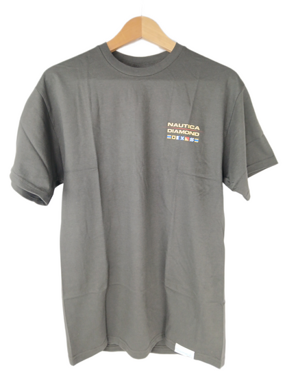 Diamond X Nautica Flags Black Multi Size M S/s Shirt