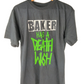 Baker Baker Has A Deathwish Tour Shirt 2008 Black Green White Size M S/s Vintage Shirt