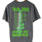 Baker Baker Has A Deathwish Tour Shirt 2008 Black Green White Size M S/s Vintage Shirt