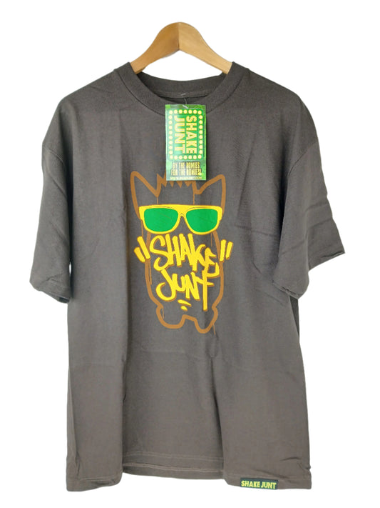 Shake Junt Furby Owl Sunglasses Brown Yellow Green Size L S/s Vintage Shirt