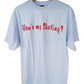 Shut "Hows My Skating?" Chest Logo Blue Red Size L S/s Shirt