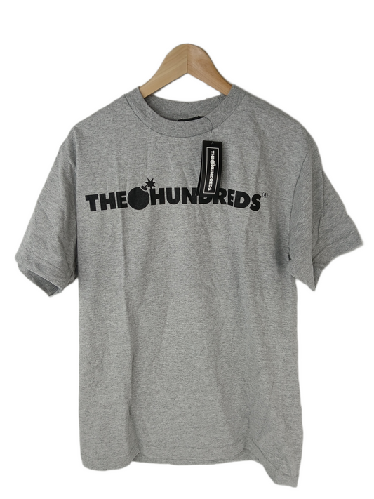 The Hundreds Forever Bar Logo Athletic Heather Grey Black Size M S/s Shirt