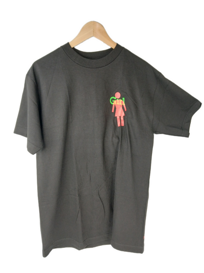 Girl Lo-Fi Girl Logo Black Multi Size M S/s Vintage Shirt