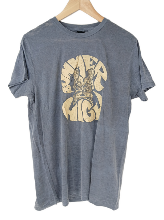 Bummer High Devils Grey Tan Size M S/s Vintage Shirt