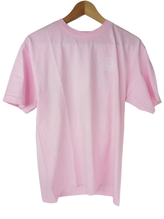 Quasi Q 3D Logo Pink White Size M S/s Shirt
